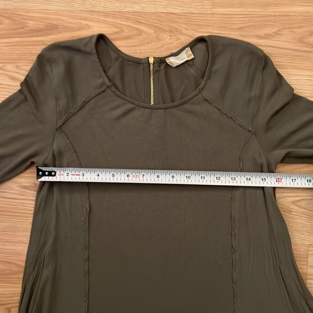 Altar'd State olive green half sleeve dress size small - Picture 9 of 11